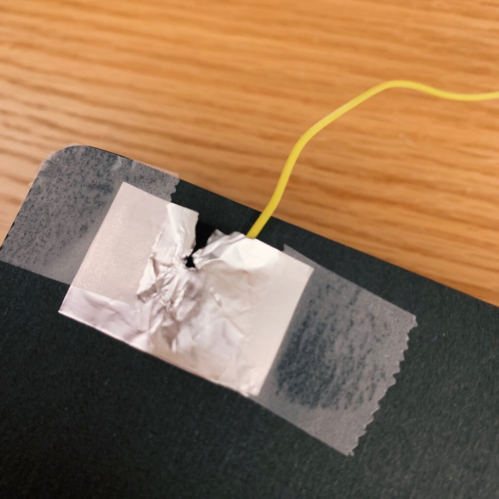 Torn foil